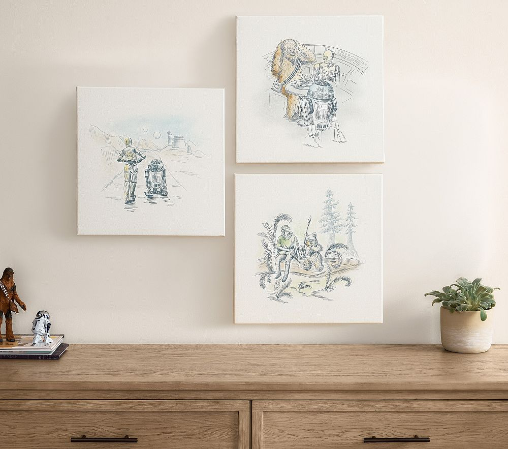 <i>Star Wars</i>&trade; Nursery Art, Set of 3 (12"x 12") | Pottery Barn Kids