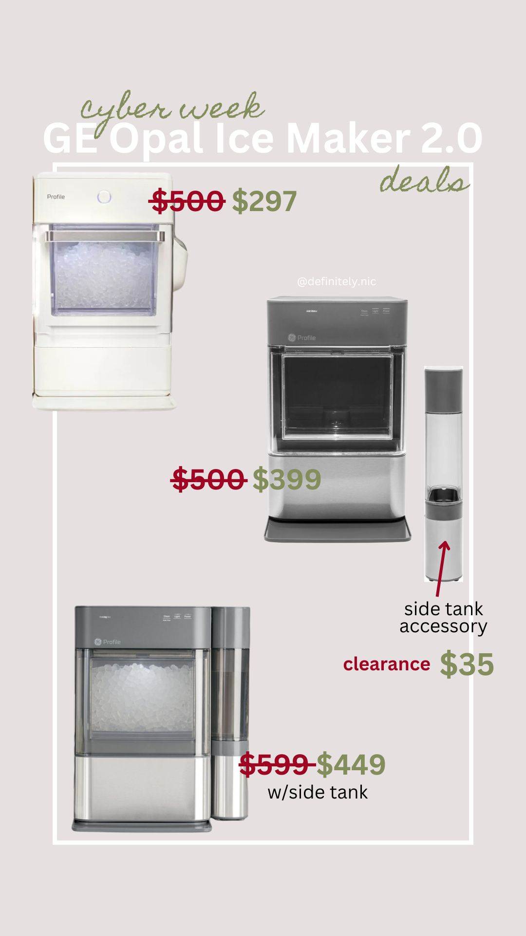 GE Opal 2.0 Ice Machine deals!

My most used black friday purchase from last year! 

 #LTKCyberWeek #LTKGiftGuide #LTKHome