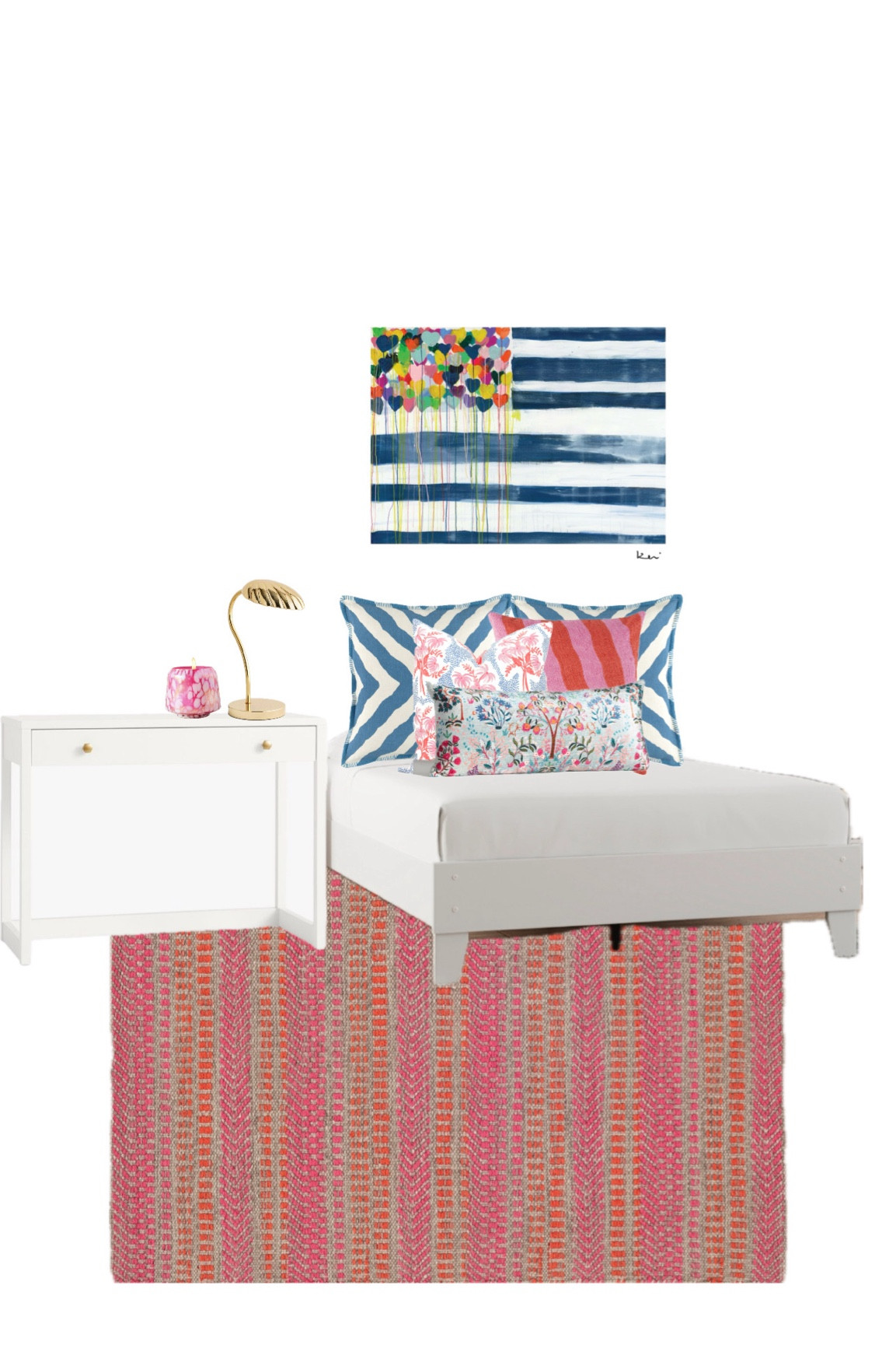 Dorm inspo for Melanie #2
*ART IS KERRI ROSENTHAL

#LTKhome