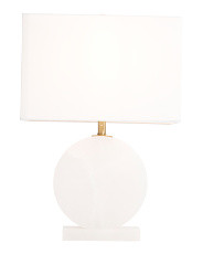 20in Alabaster Disc Table Lamp | TJ Maxx
