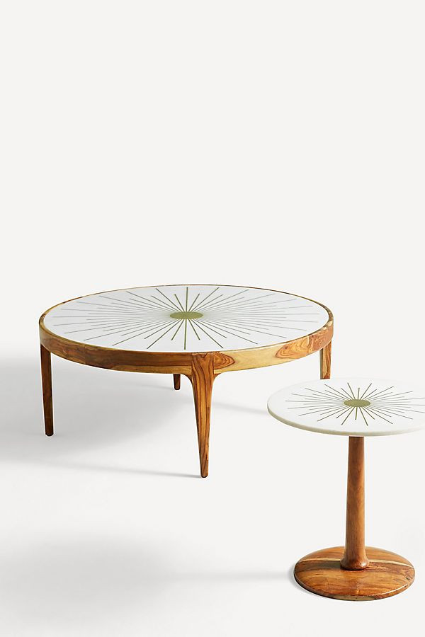 Brass Starburst Round Coffee Table | Anthropologie (US)
