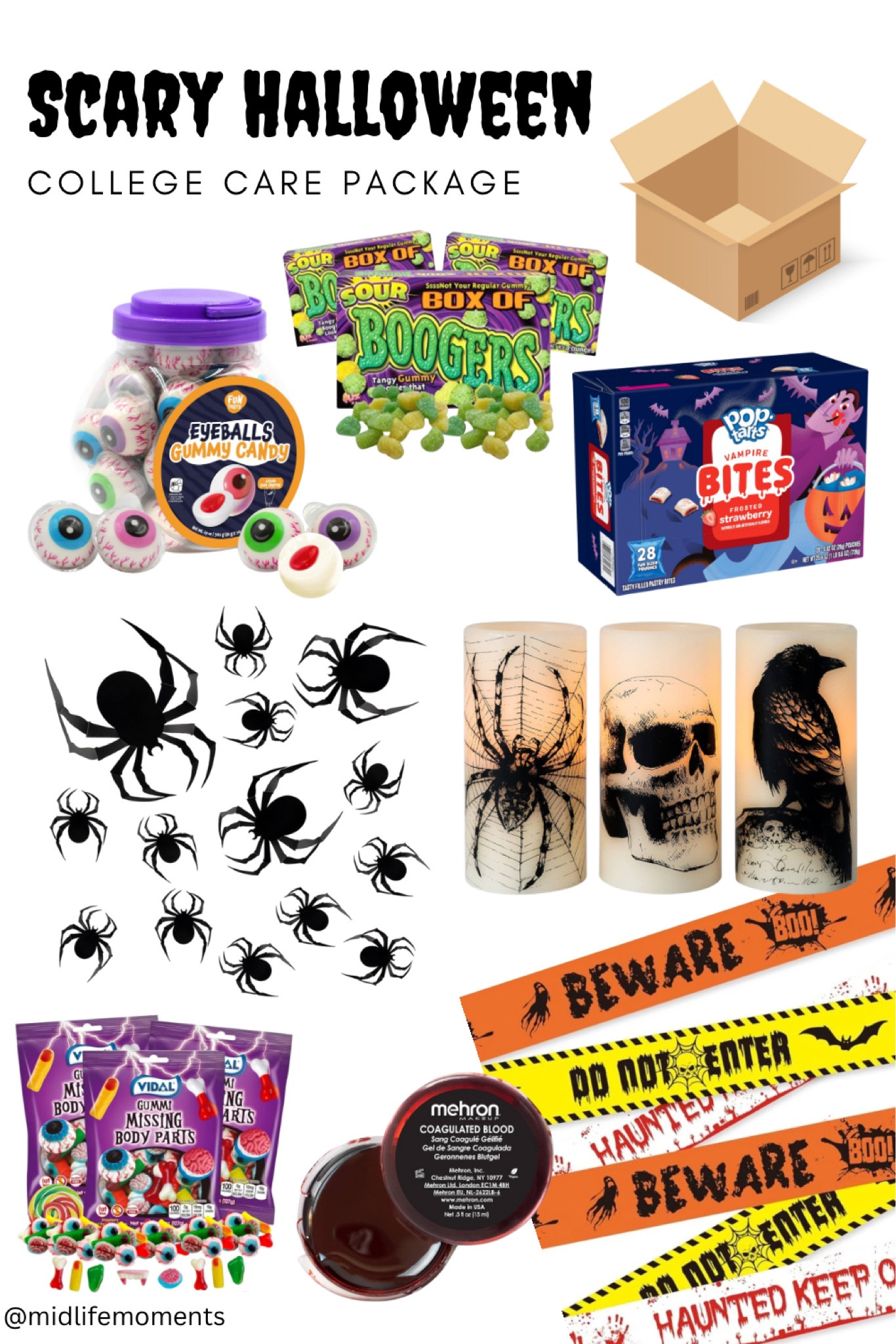 Scary Halloween care package for your college student

#collegelife #dormlife #halloween