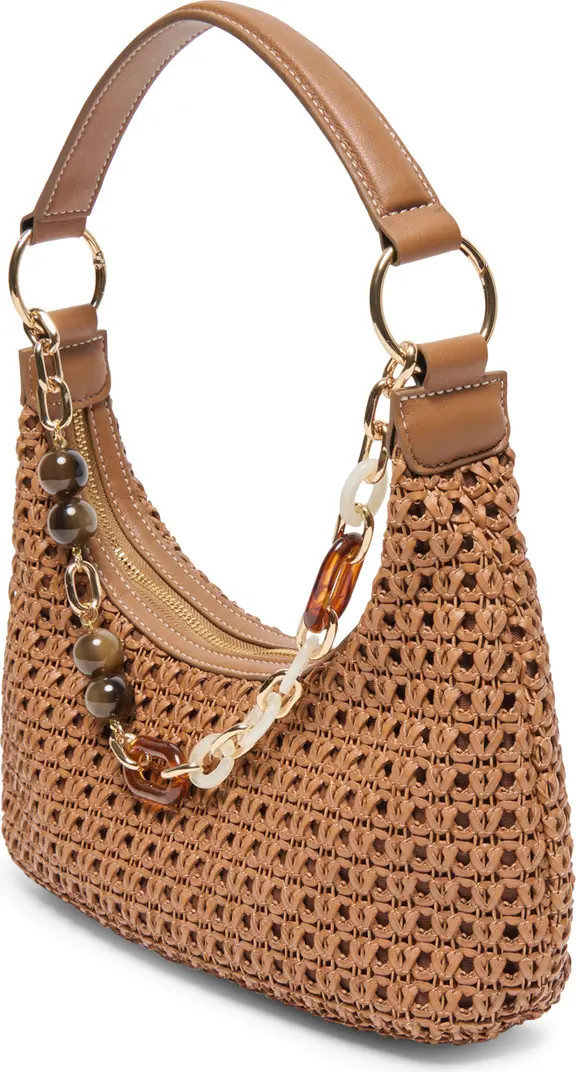 Poppie Woven Faux Leather Shoulder Bag | Nordstrom