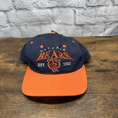 Vintage Chicago Bears Hat Cap Snap Back Blue Drew Pearson Cotton NWT 1990s  | eBay | eBay US