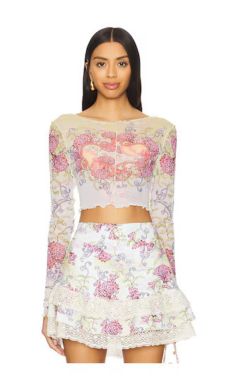 Agua Bendita x REVOLVE Nelly Crop Top in Lemon. - size L | Revolve Clothing (Global)