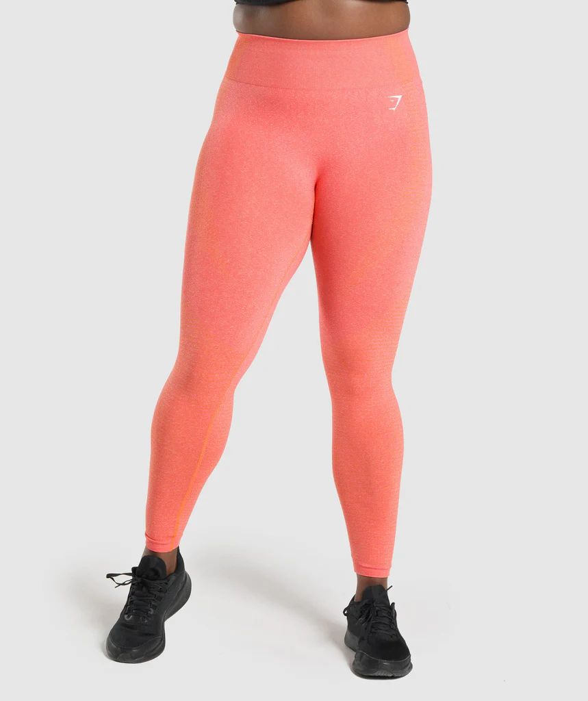 Gymshark Vital Seamless 2.0 Leggings - Orange Marl | Gymshark (Global)