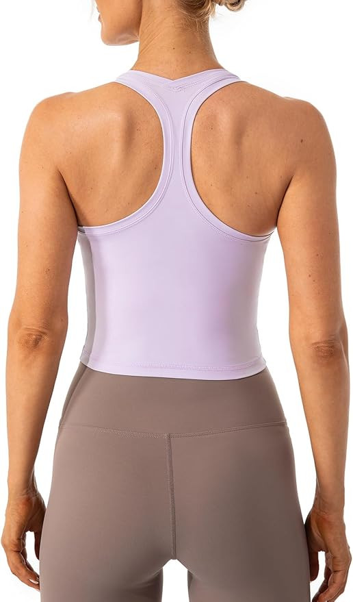 Lavento Women's Racerback Workout Tank Top Sports Yoga Tops Active Sleeveless Shirts | Amazon (US)