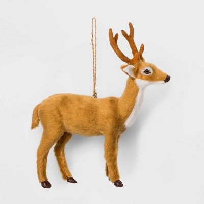 Faux Fur Deer Christmas Ornament - Wondershop™ | Target