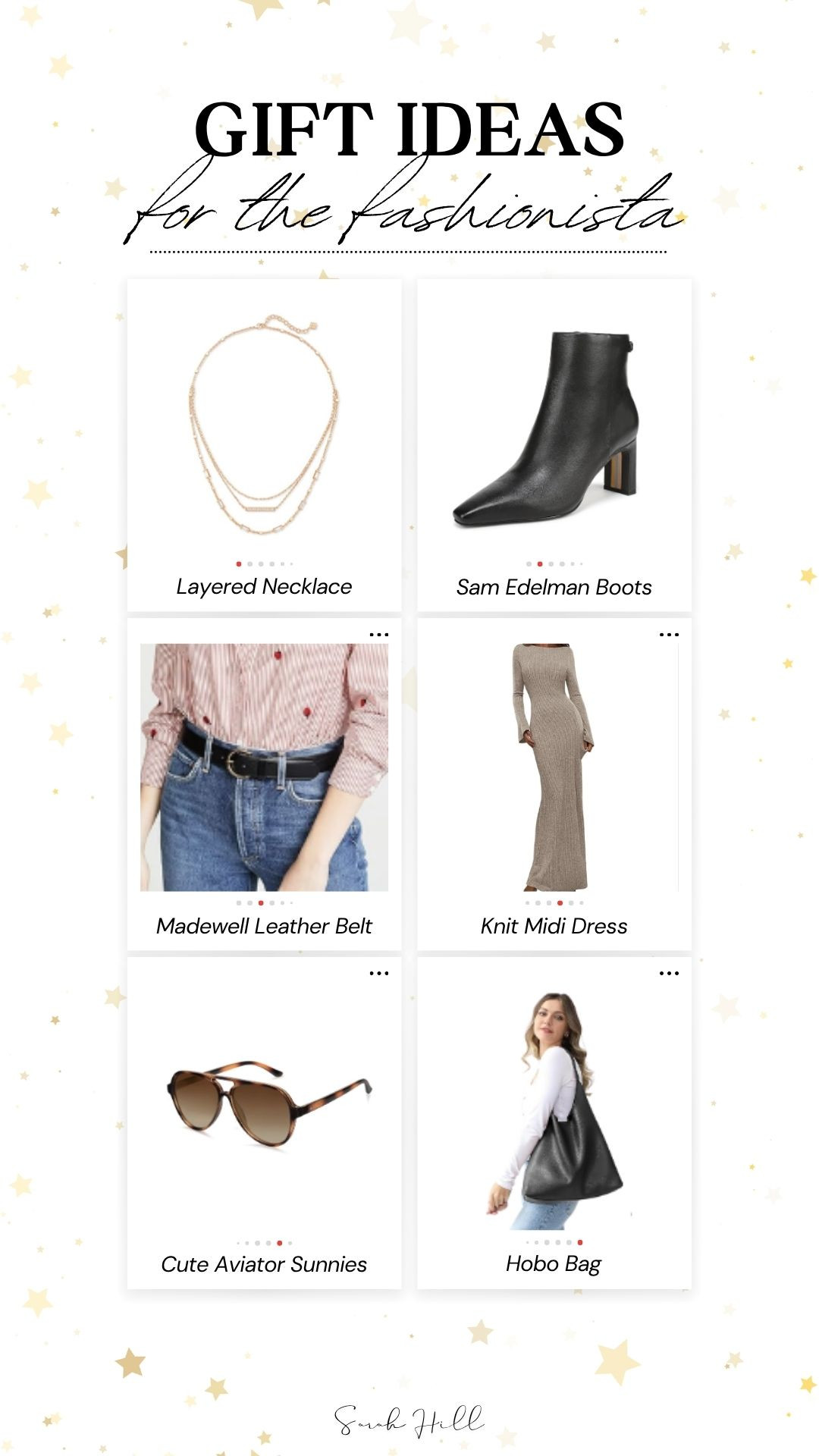 Gift ideas for the fashionista 

#LTKSeasonal #LTKGiftGuide
