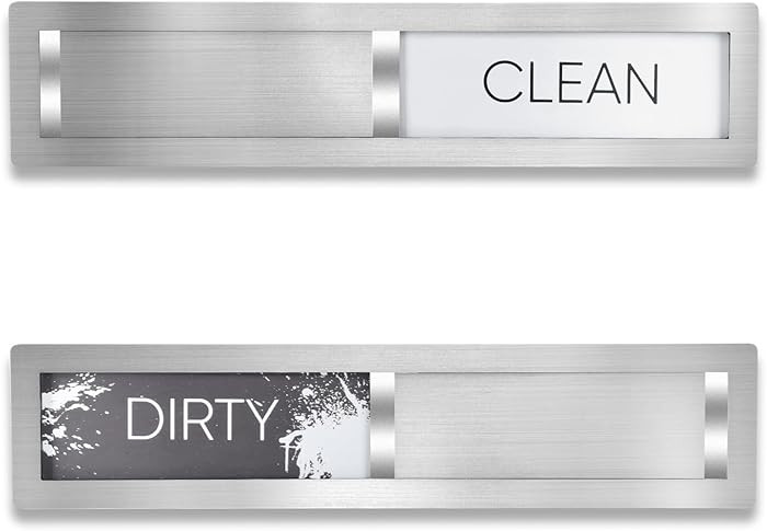 Clean Dirty Magnet for Dishwasher, Premium Stainless Steel, Dirty/Clean Speckled Design, Durable ... | Amazon (US)