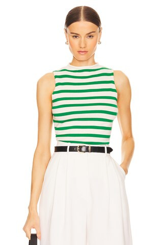 Dawson Nautical Tank in Green | Revolve Clothing (Global)
