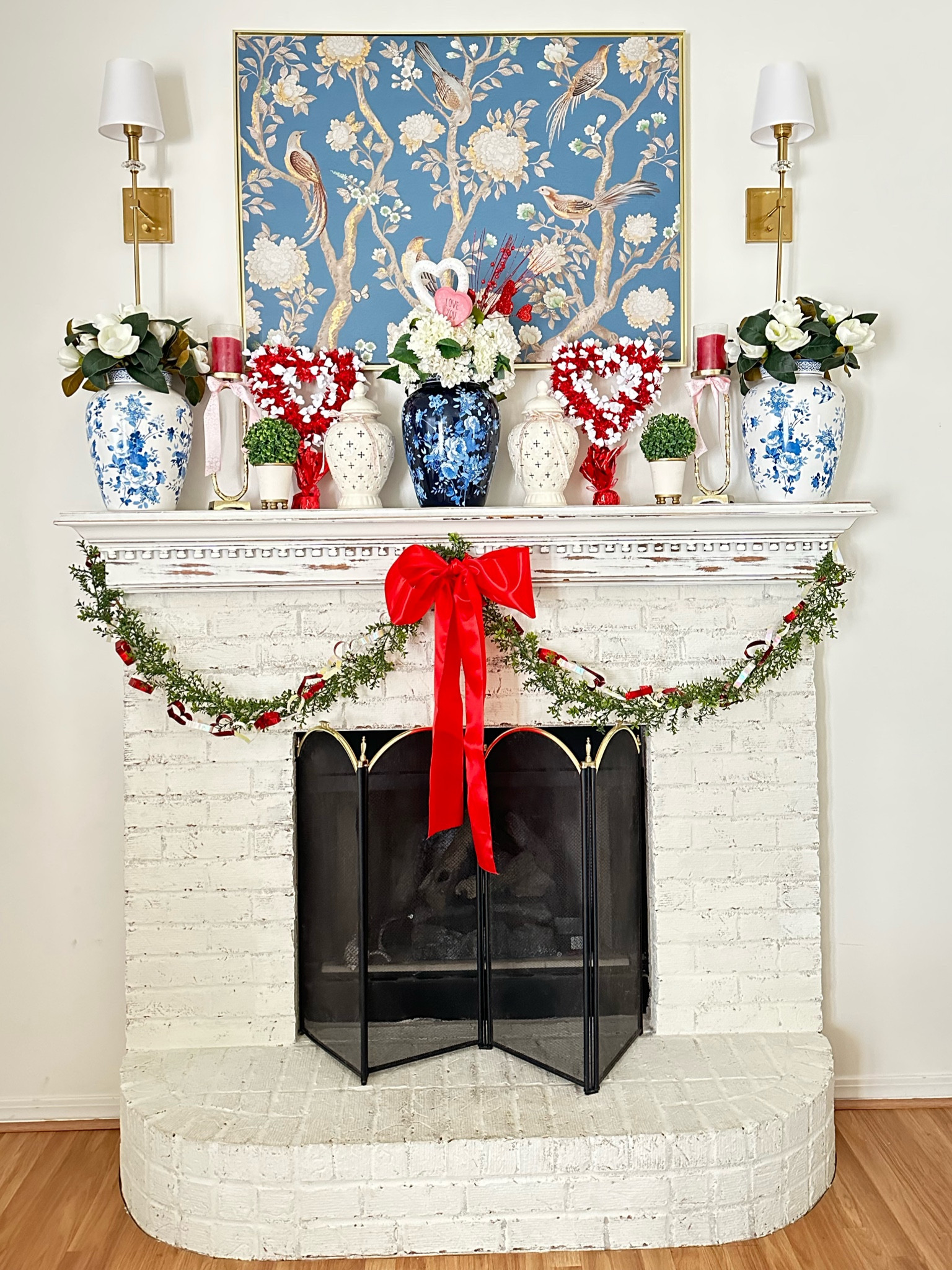 Recreate my Valentine’s Day decor fireplace mantle Walmart amazon hobby lobby

#LTKfindsunder50 #LTKsalealert #LTKhome