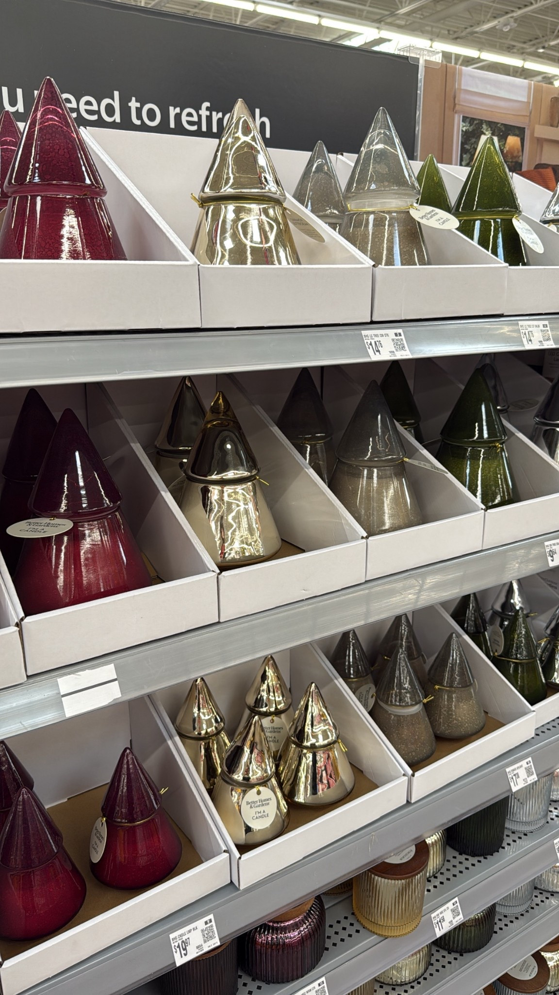 Bh&g Christmas tree candle under $10! So pretty and  great gift idea 

#LTKHoliday #LTKGiftGuide