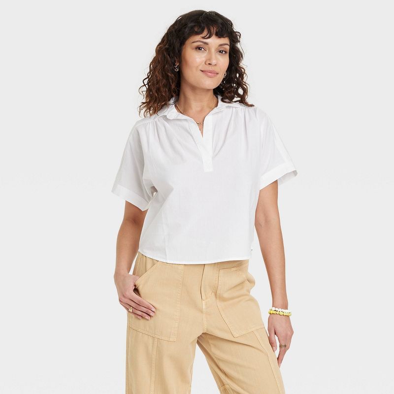 Women's Short Sleeve Pullover Blouse - Universal Thread™ | Target
