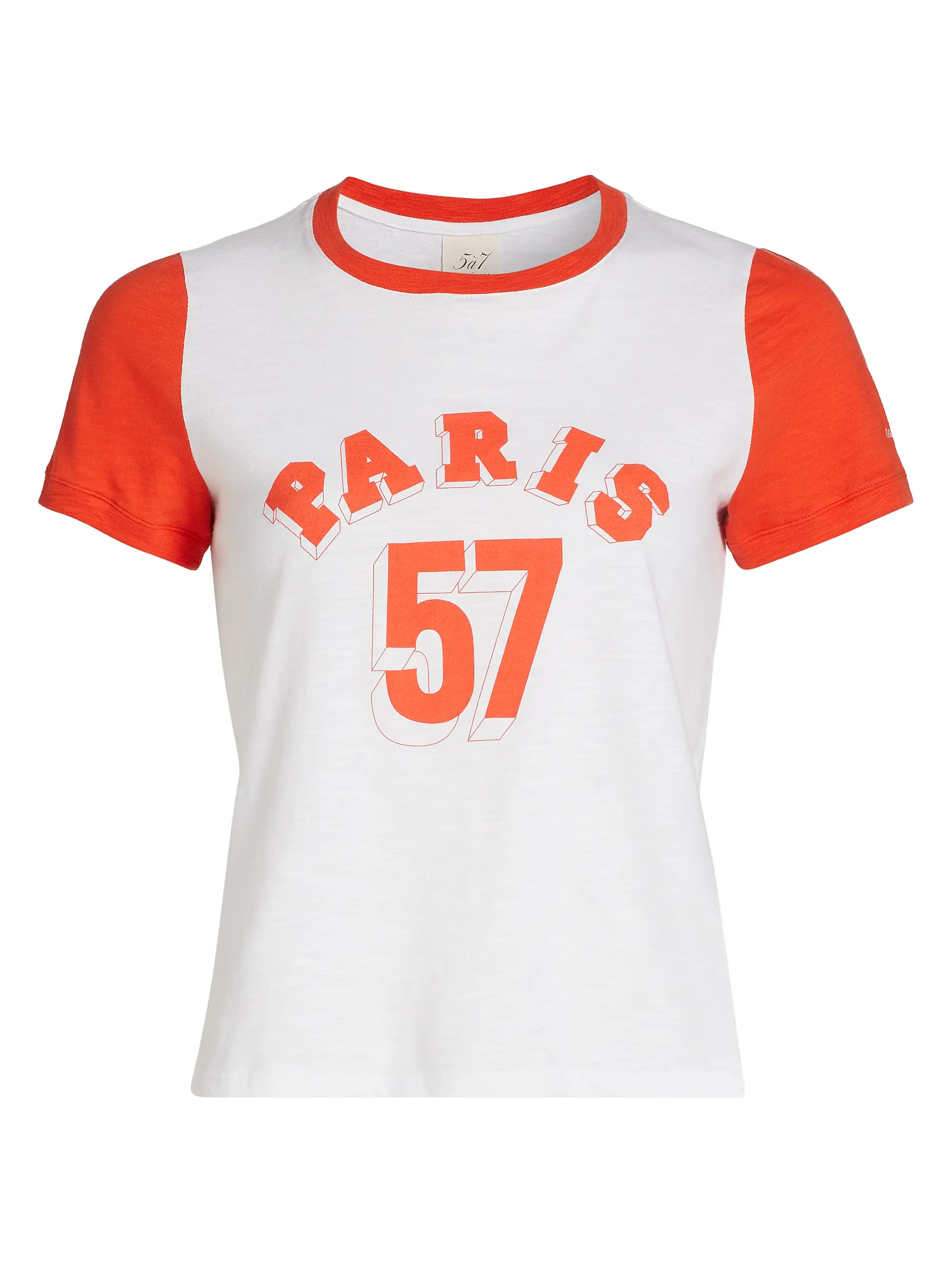 Paris 57 Cotton Crewneck T-Shirt | Saks Fifth Avenue