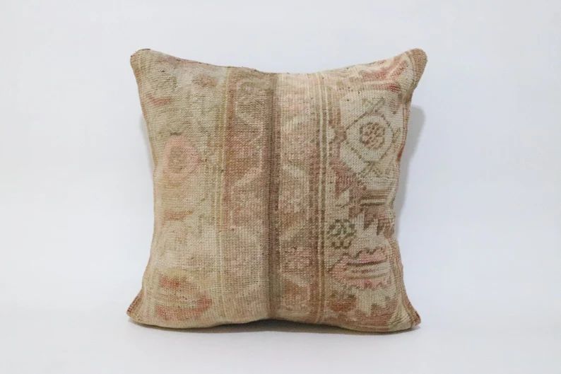 Kilim Pillow 20'' x 20'' inches Cushion Cover decorative Pillow Turkish Kilim Pillow Throw Pillow... | Etsy (US)