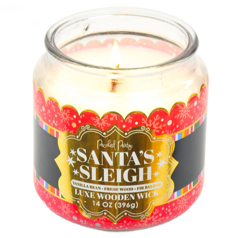 Packed Party Wrap 2 Wick Santa's Sleigh Candle, 14 Ounce - Walmart.com | Walmart (US)