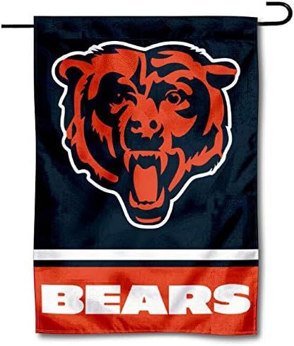 WinCraft Chicago Bears Bear Head Logo Double Sided Garden Flag | Amazon (US)