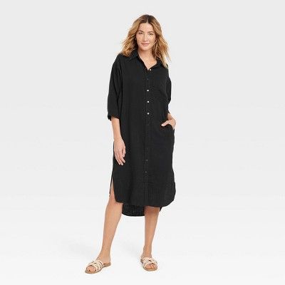 Women's 3/4 Sleeve Shirtdress - Universal Thread™ | Target