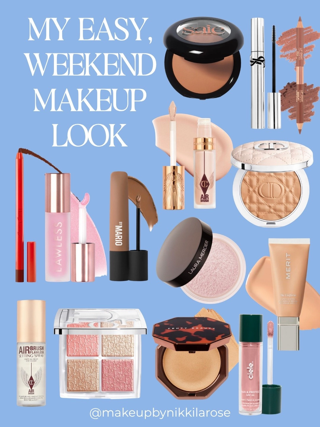 Easy, weekend makeup 💄 
All products available @sephora buy online, pick up in store plus same day delivery options are available! #sephorapartner #sephora #sephorahaul