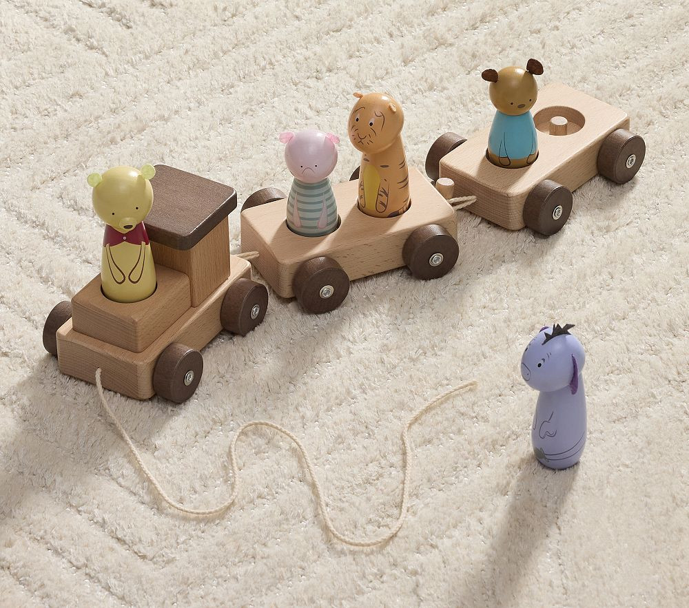 Disney's Winnie the Pooh Wooden Pull Toy | Pottery Barn Kids