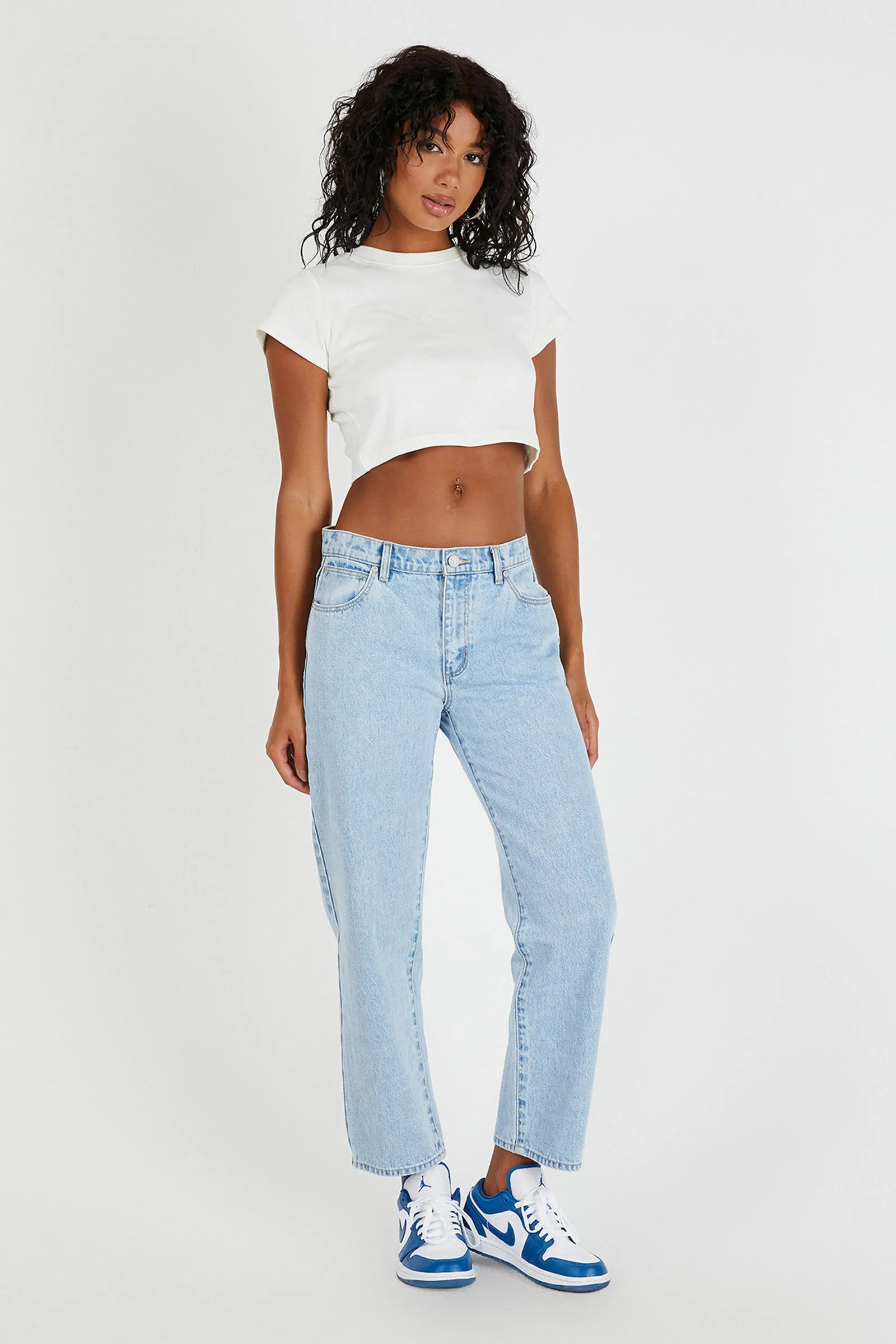 95 Mid Straight Crop Walkaway | Abrand Jeans US