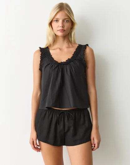 Broderie Baby Doll Top | Glassons (Australia)