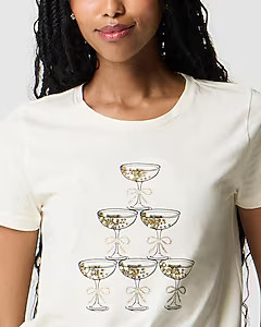 Champagne tower graphic tee | J.Crew Factory