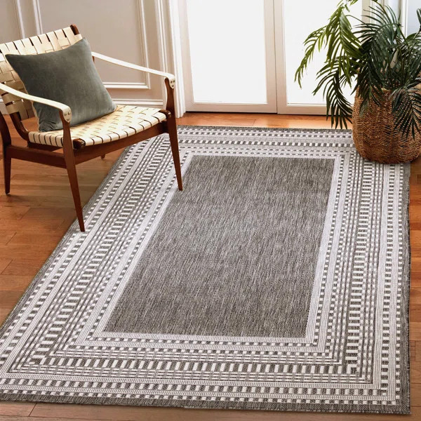 Trei Striped Indoor / Outdoor Rug | Wayfair North America
