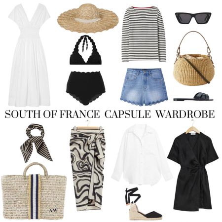 South Of France Capsule Wardrobe 

Do as the French girls do monochrome chic 🤍🖤👌🏻

#LTKSeasonal #LTKstyletip