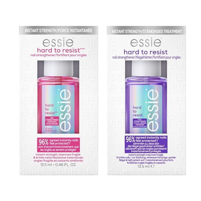 Essie Nail Strengthening Set, Hard To Resist Nail Strengthener, Glow & Shine + Hard To Resist Nai... | Amazon (US)