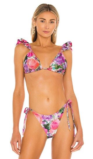 Blossom Ruffle Bikini Top | Revolve Clothing (Global)