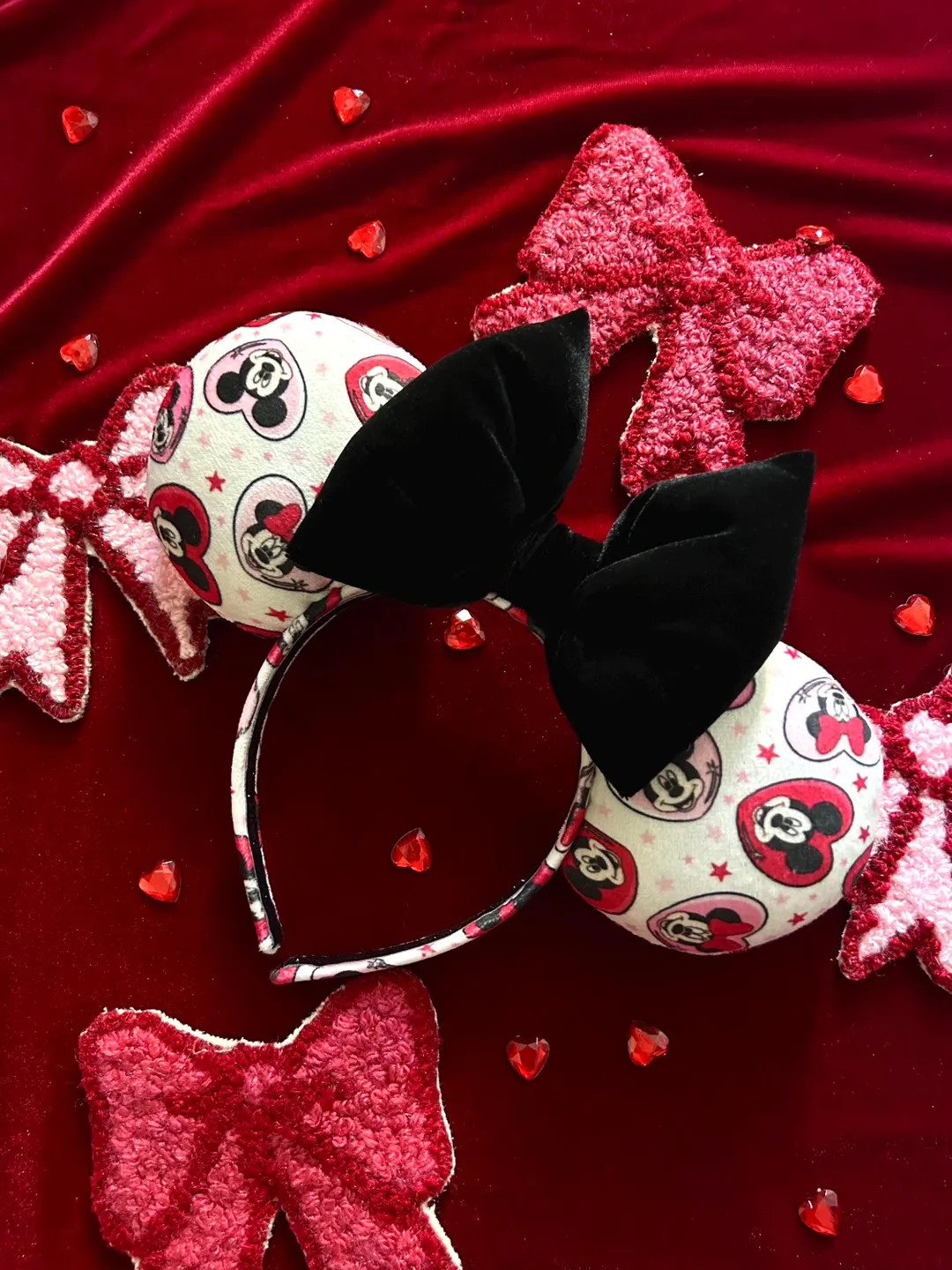 Valentines Day Mouse Ears, Lover Minnie Ears, Mickey and Minnie Mouse Ears, Valentines Minnie Ear... | Etsy (US)