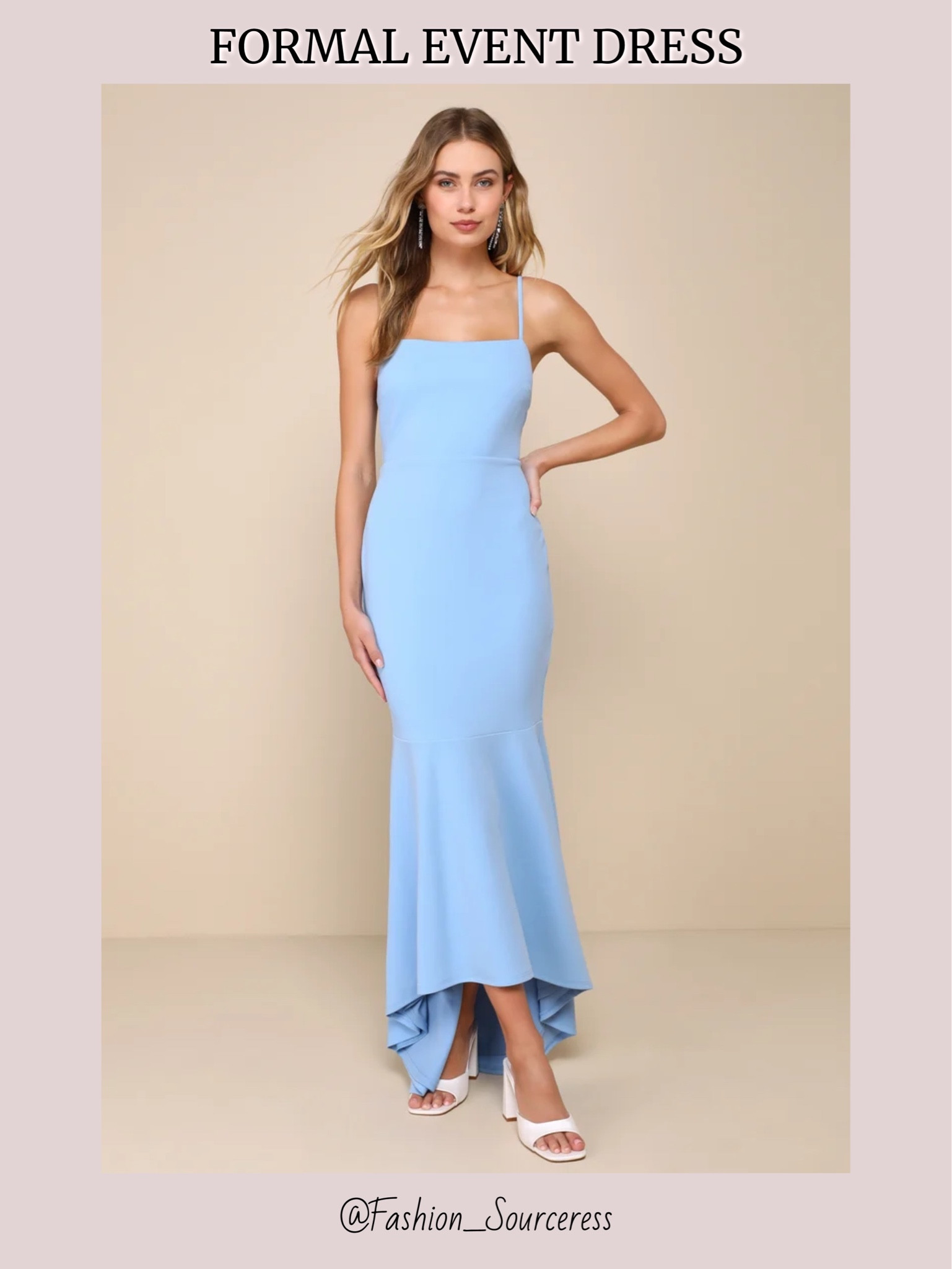 Light Blue Winter Formal Dress