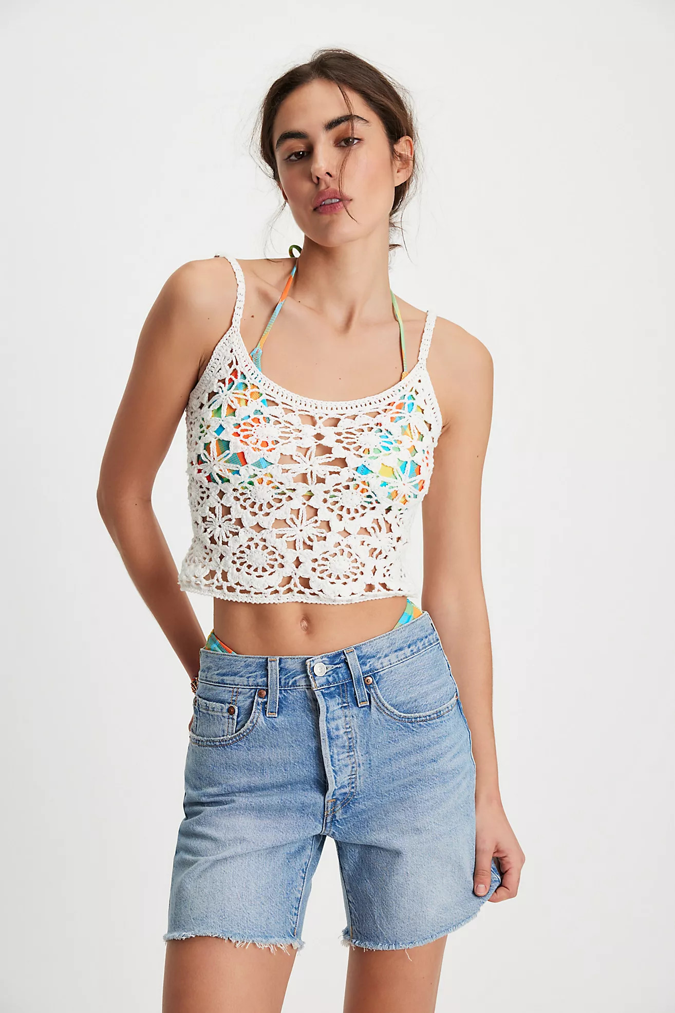 Levi's 501 Mid-Thigh Lightweight Shorts | Free People (Global - UK&FR Excluded)
