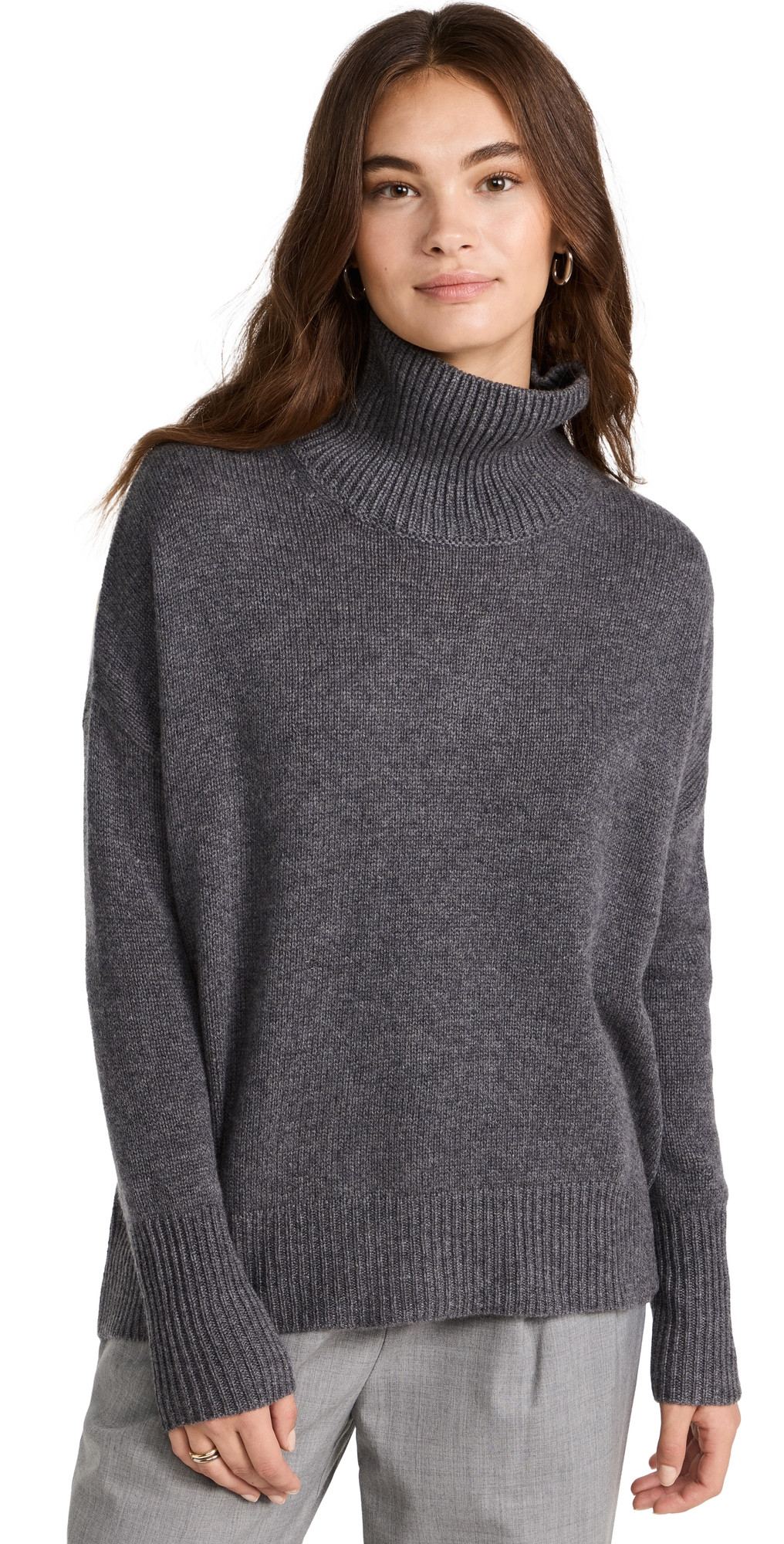 LISA YANG Heidi Sweater Graphite 2 | Shopbop