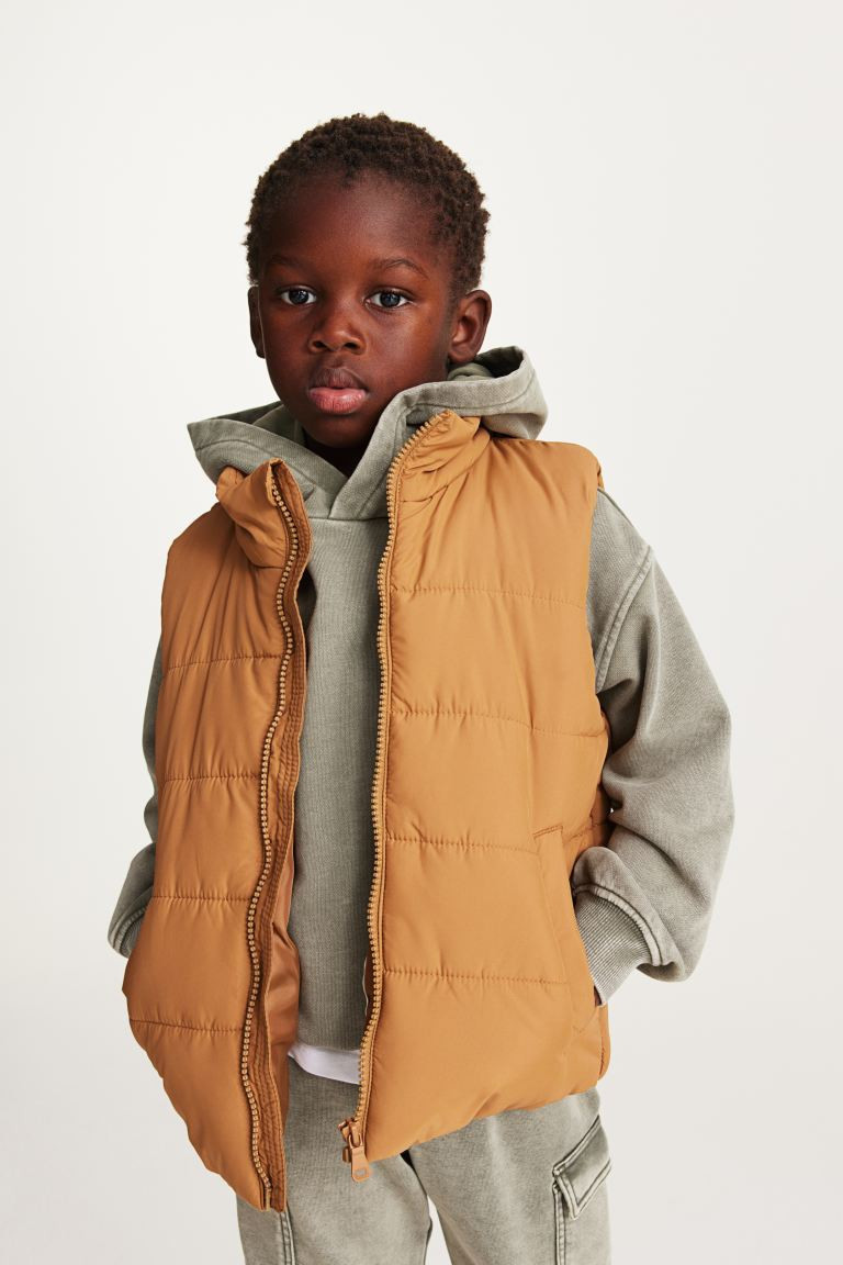Puffer Vest - Light brown - Kids | H&M US | H&M (US + CA)