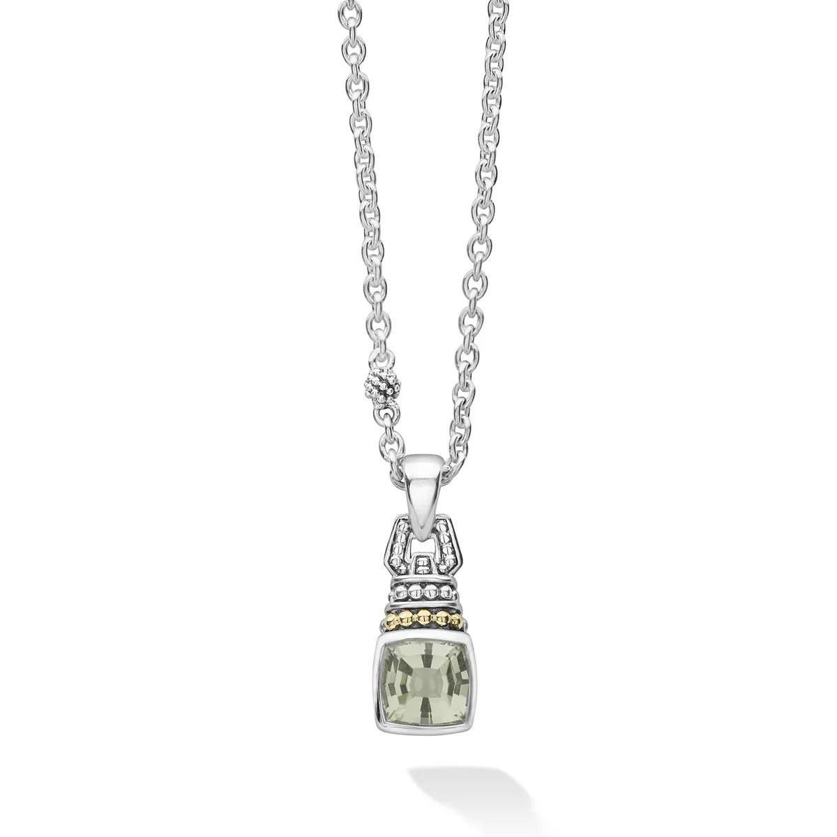 Caviar Color Prasiolite Pendant Necklace | LAGOS