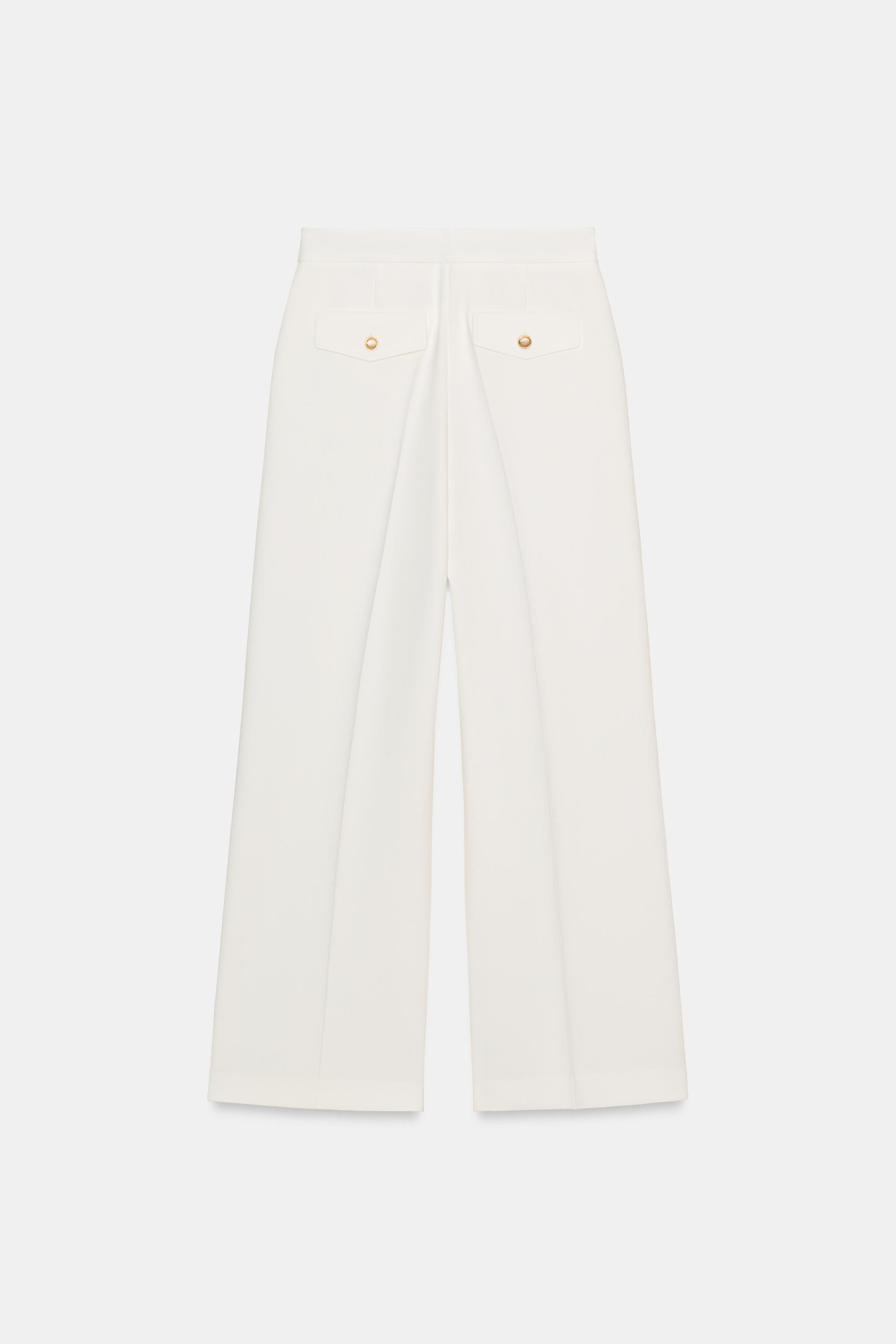 WIDE-LEG TROUSERS WITH DARTS | Zara UK
