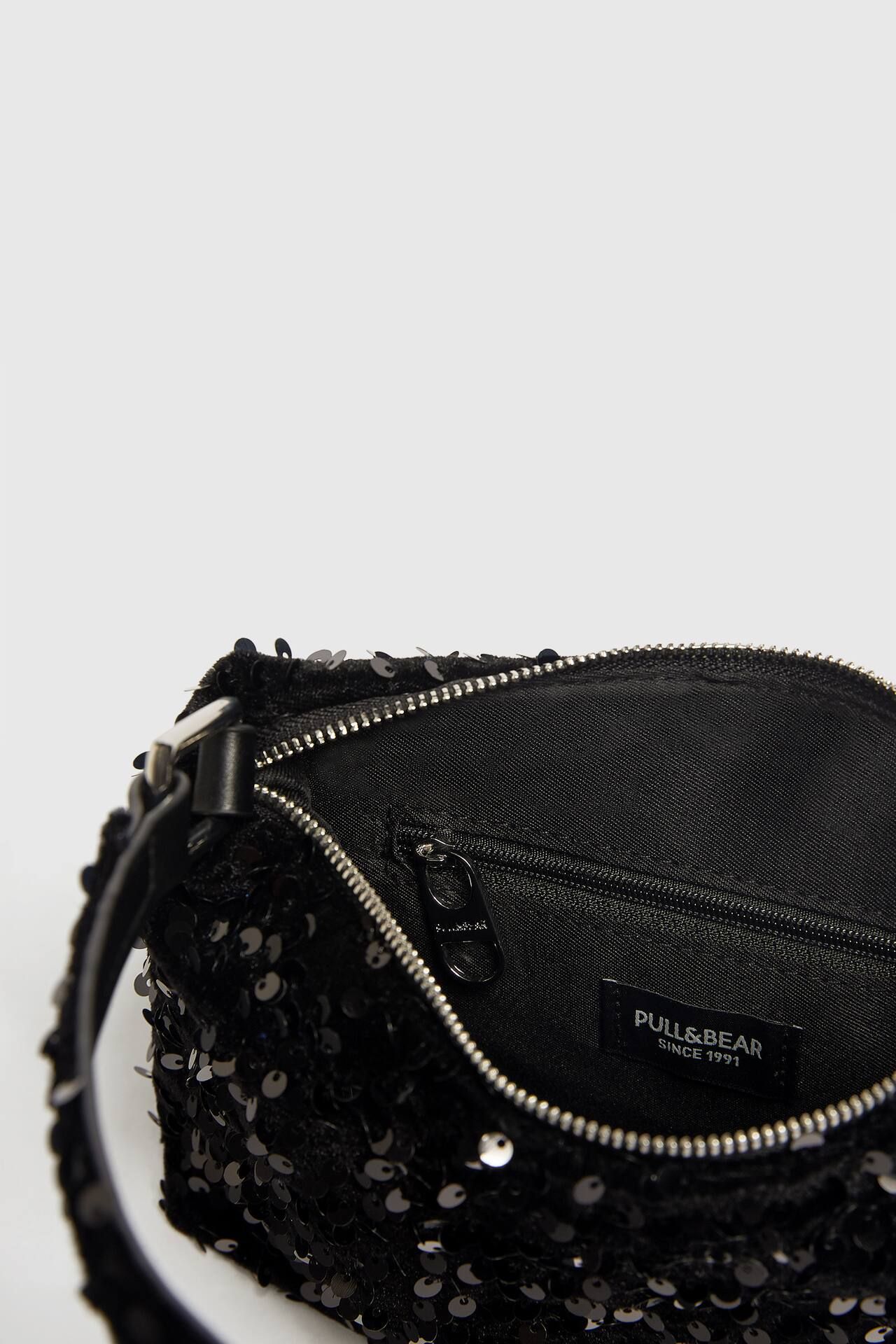 Sequinned shoulder bag | PULL and BEAR UK