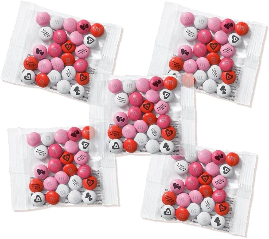 M&M'S Milk Chocolate Valentine's Day Party Favors (30 Pack), Printed M&M'S With Valentine's Theme... | Amazon (US)