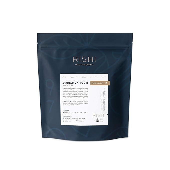 Rishi Tea Rishi Loose Leaf Herbal Tea, Makes 75 Cups, Cinnamon Plum, 16 Oz | Amazon (US)