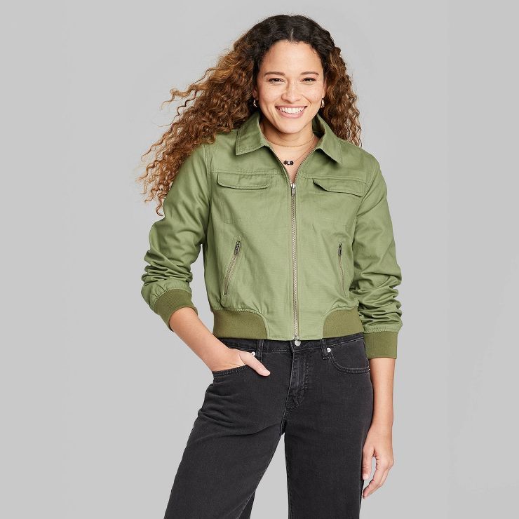 Women's Cropped Utility Jacket - Wild Fable™ | Target