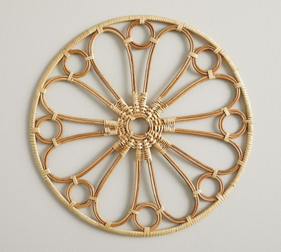 Monique Lhuillier Antibes Handwoven Rattan Charger Plate | Pottery Barn (US)