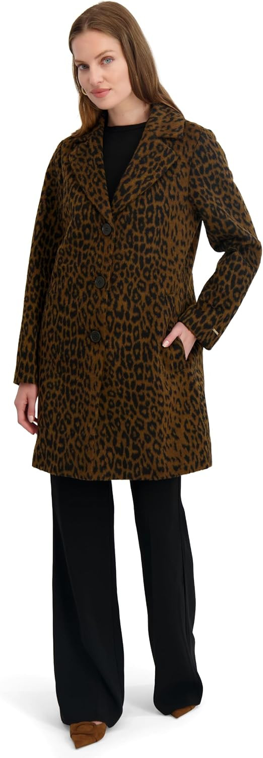 TAHARI Women's Lina Faux Wool Long Coat | Amazon (US)