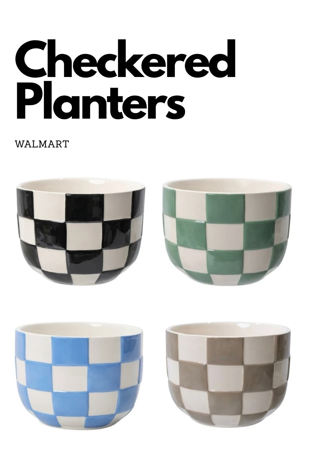 Trending checkered planters from Walmart! And they are under $10 🙌


#LTKSeasonal #LTKValentine #LTKHome