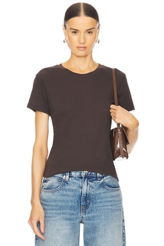 SPRWMN Baby Tee in Chocolate from Revolve.com | Revolve Clothing (Global)