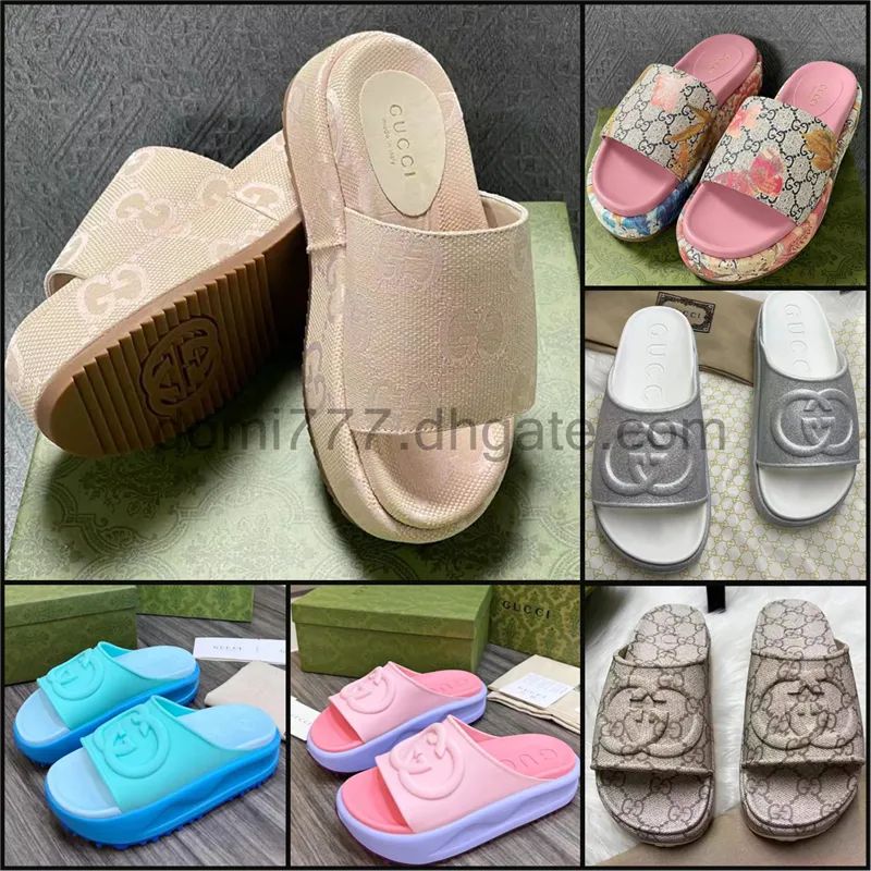 Gu cci High-quality Dupe Fashion Women's Slides Thick Bottom Classic Platform Sandals Slippers | DHGate