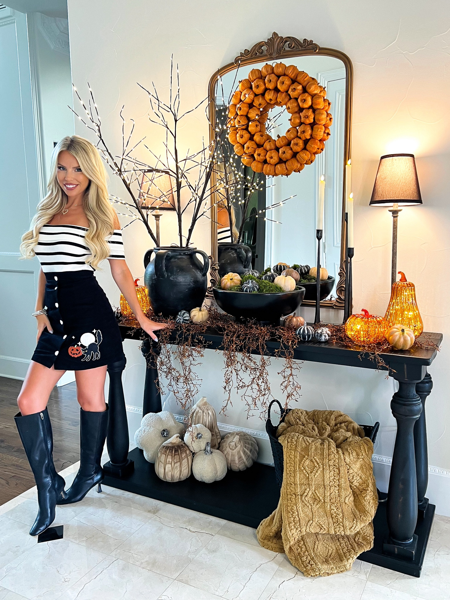 


Ready for fall to make its entry!🍂 Making my entryway table cute and cozy with decor from @wayfair! #wayfairpartner I found so many gorgeous, high-quality pieces! Perfect for fall, and can be styled for Halloween as well! Everything is linked in my LTK! 



#wayfair
#falldecor
#decoratewithme


#LTKHome #LTKxWayfair #LTKSeasonal