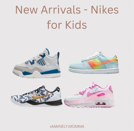 New arrivals for kids
Nikes

#sneakers #shoes #kids #toddlers #baby #boys #girls #nike #nikefinds #new #newarrivals #summeroutfit #springoutfit #outfit #outfitoftheday #ootd #trending #trends #moms #momfinds #Schooloutfit #casual #running #bestsellers #popular #favorites 

#LTKshoecrush #LTKkids #LTKbaby